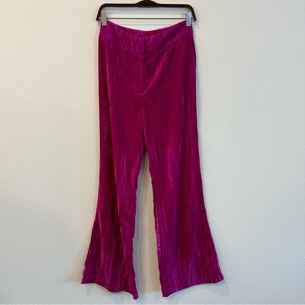 NWT Cider Velvet High Waist Wide Leg Pant Women’s S 066 - Picture 2 of 5